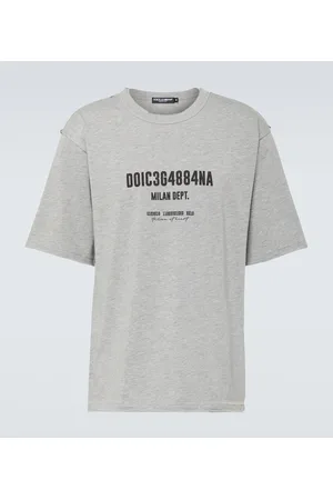 Dolce & Gabbana Camiseta de algodón estampada con logo