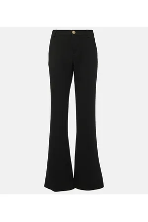 Balmain Pantalones de crepé de lana virgen