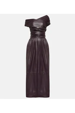 Altuzarra Vestido largo Corfu de piel