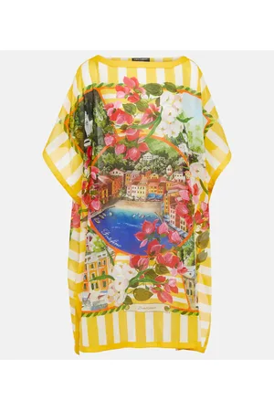 Dolce & Gabbana Vestido corto Portofino de algodón estampado