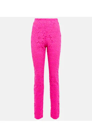 ROTATE Pantalones de encaje de tiro alto
