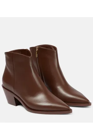 Gianvito Rossi Botines Frankie de piel