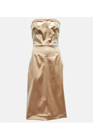 Dolce & Gabbana X Kim vestido midi fruncido