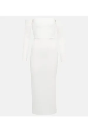 ALEX PERRY Novia - vestido midi Tate de crepé