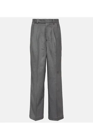 JACQUES WEI Pantalones en sarga de mezcla de lana