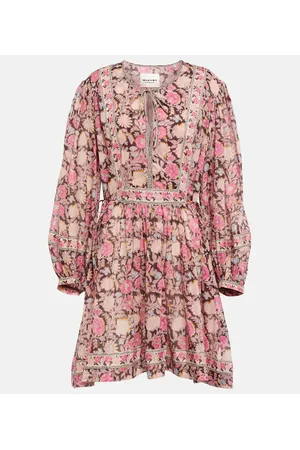 Marant Etoile Vestido corto Gilinesia de algodón