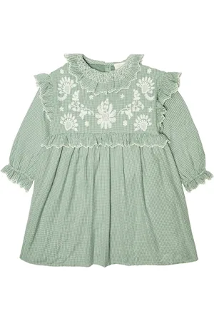 Louise Misha Vestido Illi de algodón a cuadros