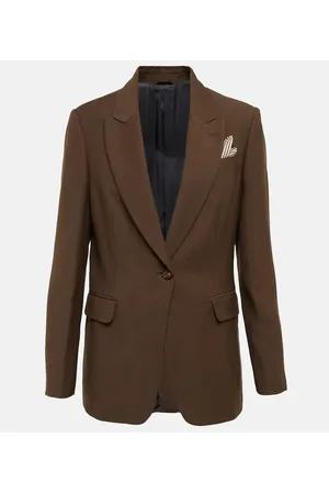 Brunello Cucinelli Blazer de corte recto