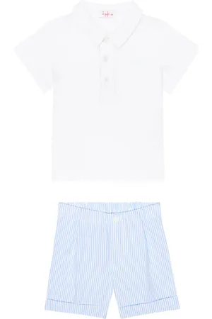 Il gufo Bebé - set de polo y shorts de algodón