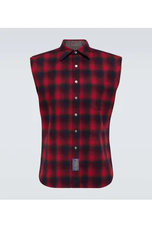 Maison Margiela X Pendleton camisa sin mangas de lana a cuadros