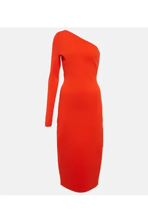 Victoria Beckham Vestido midi VB Body de un solo hombro