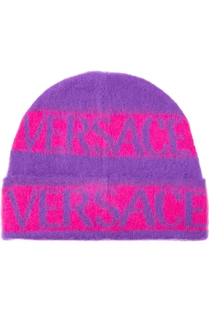 VERSACE Gorro de lana con logo