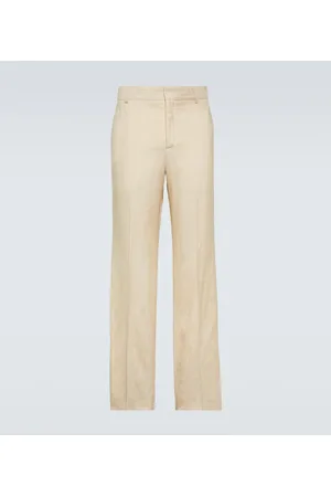 WALES BONNER Pantalones rectos Paris de tiro alto