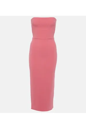 ALEX PERRY Vestido midi sin tirantes