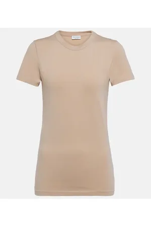 Brunello Cucinelli Camiseta en mezcla de algodón