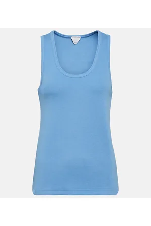 Bottega Veneta Tank top de algodón acanalado