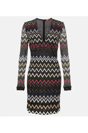 Missoni Vestido corto de lamé en zigzag