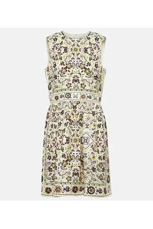 Tory Burch Vestido corto de seda estampado