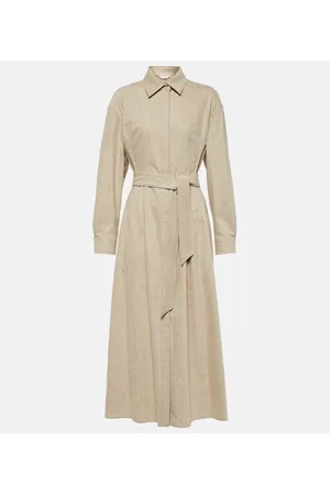 Max Mara Vestido camisero Edro de lana y cachemir