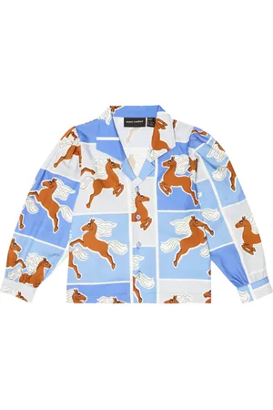 Mini Rodini Camisa de algodón estampada