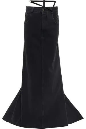ANN DEMEULEMEESTER Falda larga vaquera Goele