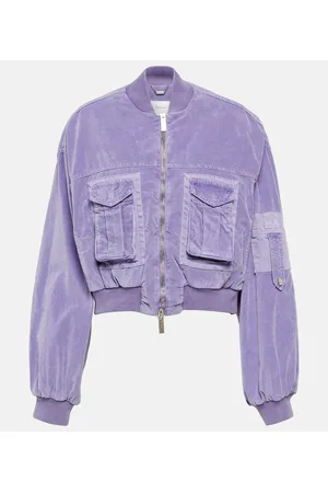 BLUMARINE Bomber de terciopelo