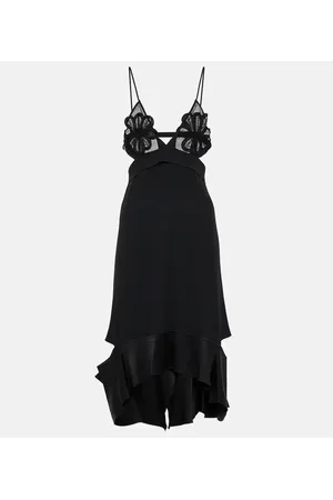 Victoria Beckham Vestido midi con volantes