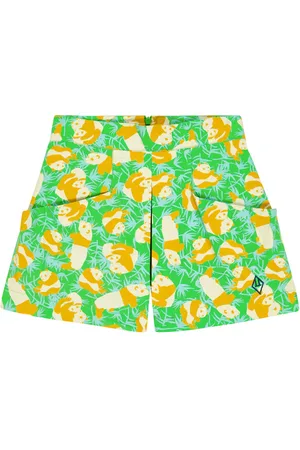 The Animals Observatory Shorts Monkey de algodón estampados