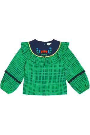 Stella McCartney Top a rayas bordado