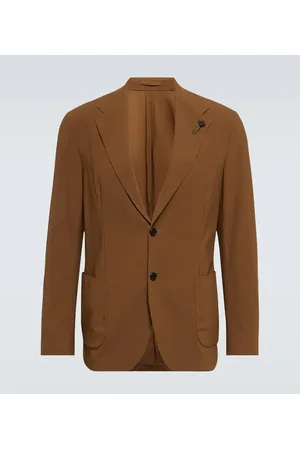LARDINI Blazer en gabardina de botonadura simple
