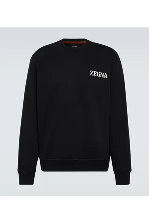 Ermenegildo Zegna Sudadera de jersey de algodón con logo