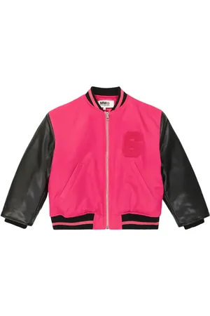 Maison Margiela Chaqueta bomber de sarga con logo