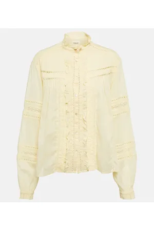 Marant Etoile Blusa Metina de algodón con volantes