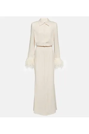 Roland Mouret Vestido camisero largo de crepé
