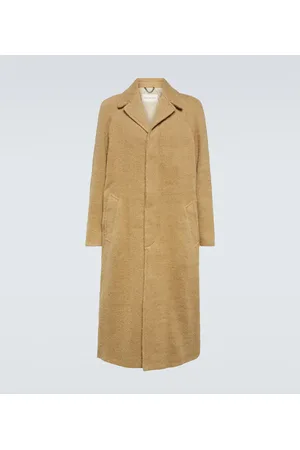 DRIES VAN NOTEN Abrigo de lana y yute