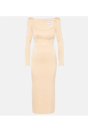 ALEX PERRY Vestido midi de satén
