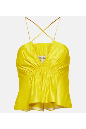 Dorothee Schumacher Crop top en mezcla de cáñamo