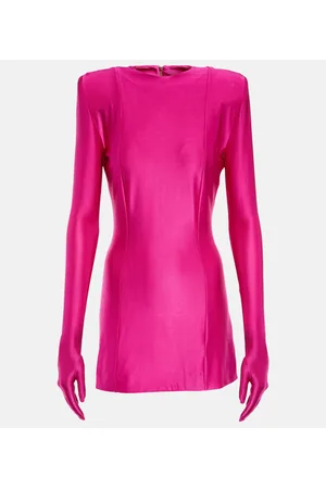 Vetements Vestido corto Diva de jersey con guantes