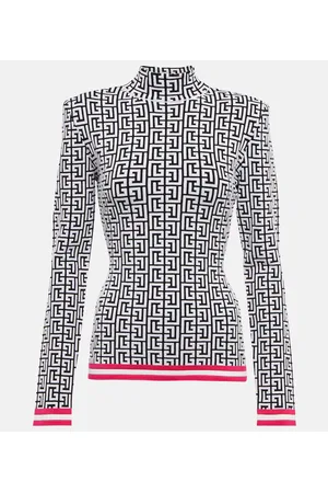 Balmain Jersey Monogram en mezcla de lana