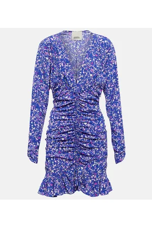 Isabel Marant Vestido corto Lara en mezcla de seda