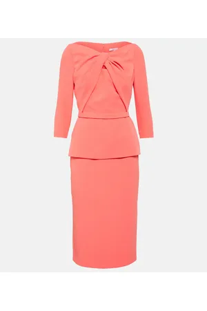 Safiyaa Vestido midi Rildanna de crepé