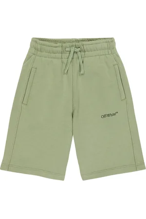 OFF-WHITE Shorts en jersey de algodón con logo