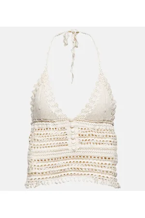 Isabel Marant Crop top Frinley de croché de algodón