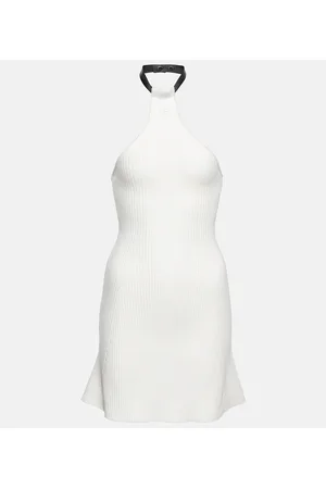 Courrèges Courrèges Vestido corto con cuello halter