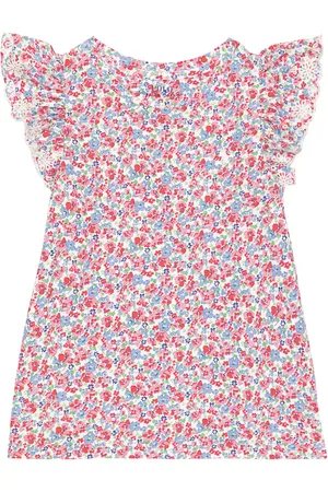 Ralph Lauren Top de algodón floral con volantes