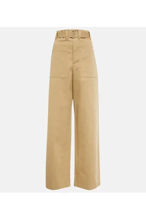 LEMAIRE Pantalones anchos de tiro alto