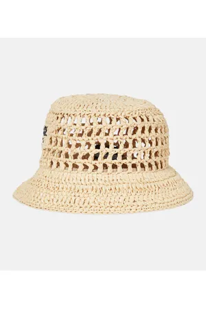 Prada Sombrero de pescador de rafia