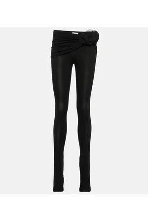 MAGDA BUTRYM Leggings de jersey con aplique floral