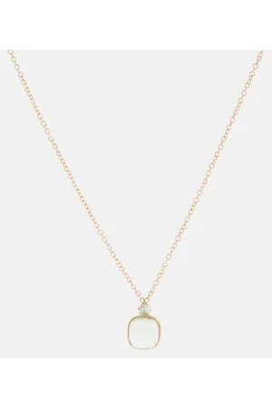 Pomellato Collar Nudo en oro de 18 ct con prasiolita y diamantes