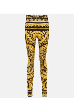 VERSACE Leggings Barocco de tiro medio
